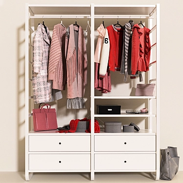 Open wardrobe IKEA elvarli c clothing