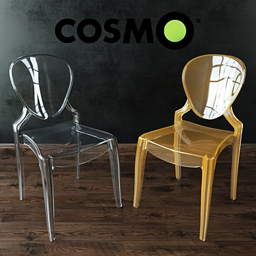 Cosmorelax Dystopia Chair: Transparent Elegance 3D model image 1 