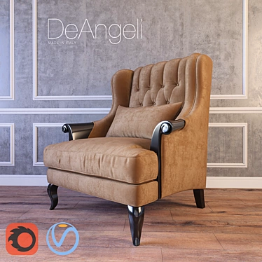 Imbottiti DeAngeli Classico Diplomat: Classic Elegance for Your Space 3D model image 1 