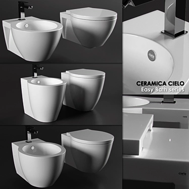 Cielo Easy Bath - Mint Bidet 3D model image 1 