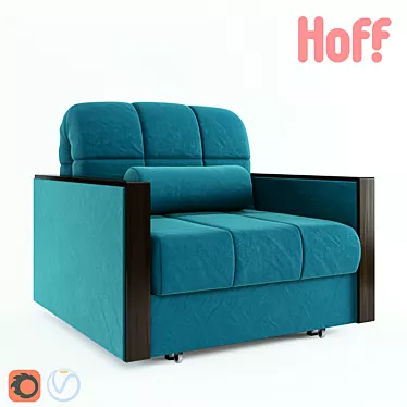 Hoff Milena Armchair: Sleek and Versatile Comfort 3D model image 1 
