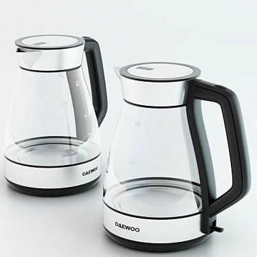 Sleek Daewoo Aqua Kettle 3D model image 1 