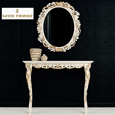 Savio Firmino Console & Mirror Set 3D model image 1 