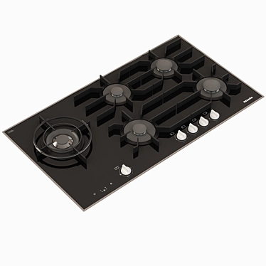 Efficient Miele Gas Cooktop 3D model image 1 