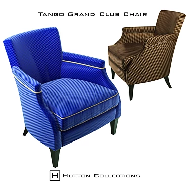 Luxurious Tango Grand Club Chair by Hutton Collections 3D model image 1 