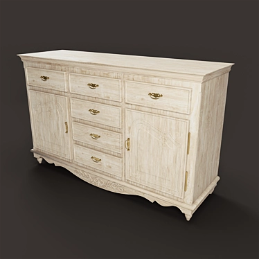 COUNTRY CORNER Romance&gt; Chest of drawers 2 doors and 6 drawers