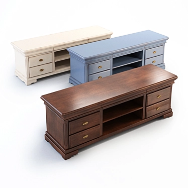 CAVIO Filesole Dresser for TV - Classic Elegance 3D model image 1 
