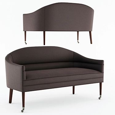 Arteriors Vernon Modern Settee 3D model image 1 