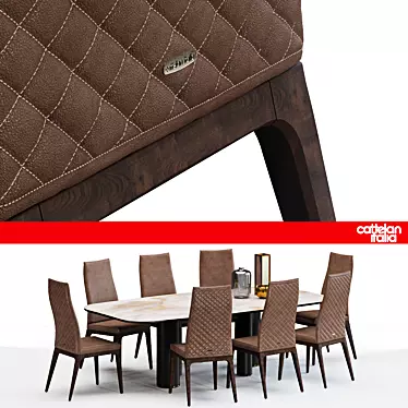 Elegant Arcadia Couture Ceramic Table 3D model image 1 