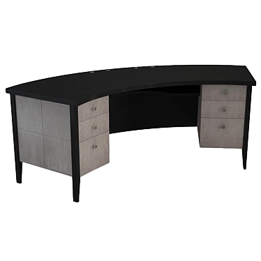 Lunar Black Key Desk 3D model image 1 