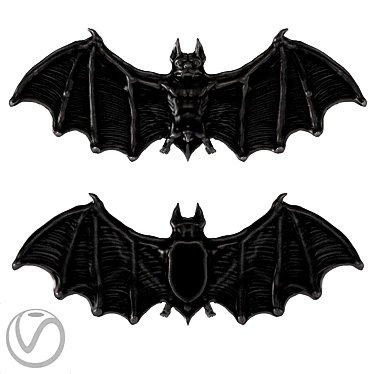 Gothic Bat Hook 3D model image 1 