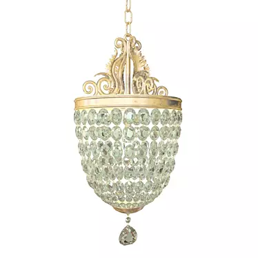 Elegant Currey & Company Pendant 3D model image 1 