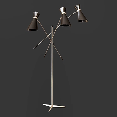 Modern Stanley Standing Lamp 3D model image 1 