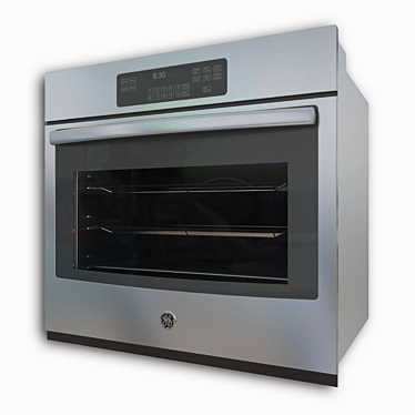 Sleek Stainless Steel Oven 3D model image 1 