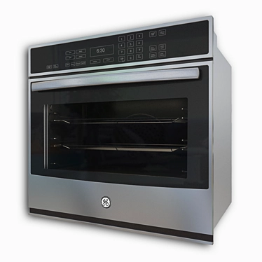 GE PT9050SFSS: Sleek Stainless Steel Oven 3D model image 1 