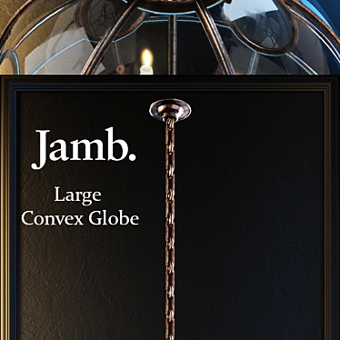 Luxury Convex Globe Lantern by Jamb 3D model image 1 