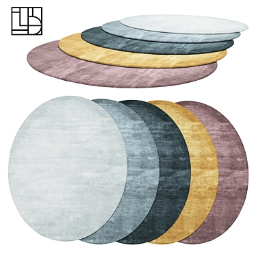 Luxurious Linie Design Mondo Rugs 3D model image 1 