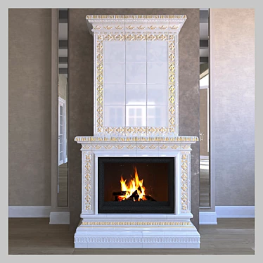 Fireplace tile