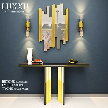 Luxxu Collection: Beyond Console, Empire Mirror, Tycho Small Wall 3D model image 1 
