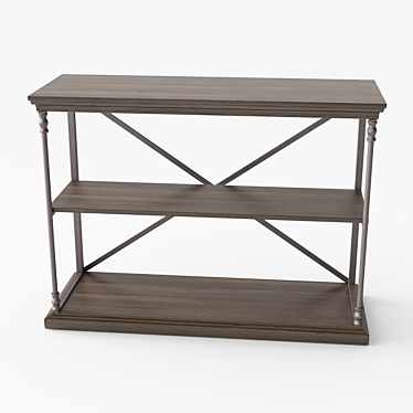 Rustic Charm Rachael Console Table 3D model image 1 