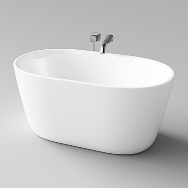 Aquatica Lullaby Nano White: Enjoy a Dreamy Bath 3D model image 1 