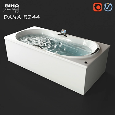 RIHO Dana BZ44: Stylish and Compact Bathtub 3D model image 1 