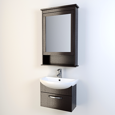 Aquaton Aria Pendant with Grohe Mixer 3D model image 1 