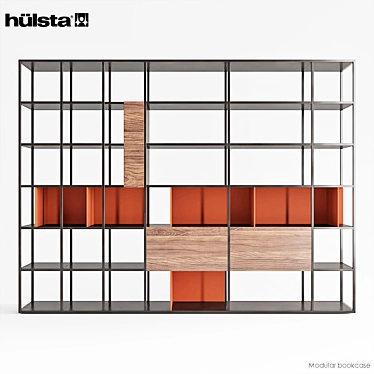 Hulsta Regal 960004: Sleek and Stylish Shelving Solution 3D model image 1 