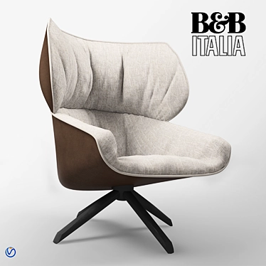 Italian Tabano Armchair: Stylish and Comfortable 3D model image 1 