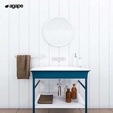 Agape Novecento XL Washbasin | Modern Design 3D model image 1 