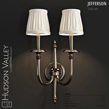 Hudson Valley Jefferson Pendant 3D model image 1 