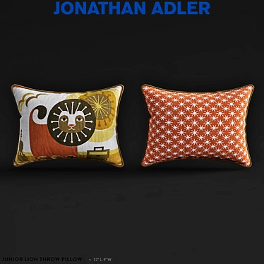 Junior Lion Throw Pillow 3D model image 1 