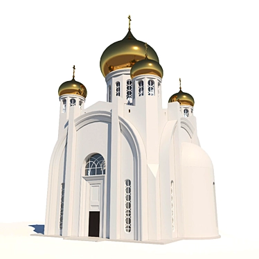 Russian Church Architecture: 3D Model 3D model image 1 