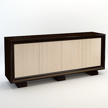 Stylish Davidson Side Cabinet 3D model image 1 