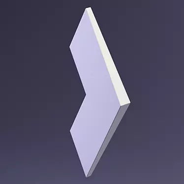 NORD 3D Gypsum Panel: Stunning Design Solution 3D model image 1 