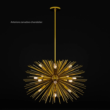 Stunning Arteriors Zanadoo Chandelier 3D model image 1 