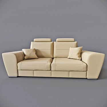 Tarello PUSHE Sofa Bed: Stylish & Versatile 3D model image 1 