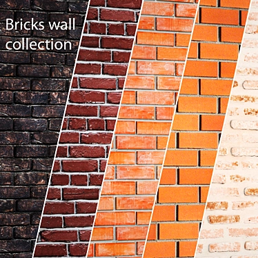 Brick Wall Panel Collection 3D model image 1 