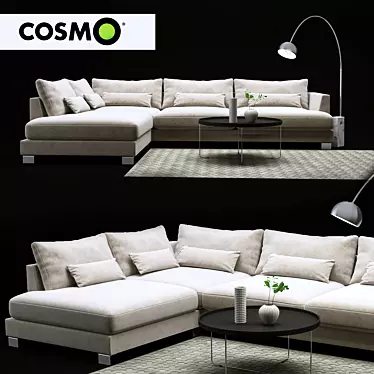 Modern Box Trick Sofa 3D model image 1 