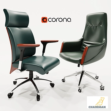 Elegant and Ergonomic Office Chairs 3D model image 1 