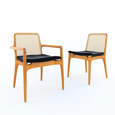 Milla: Elegant Seating Solution 3D model image 1 