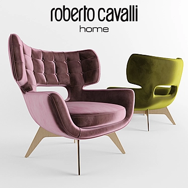 Luxury Maclaine Armchair by Roberto Cavalli 3D model image 1 