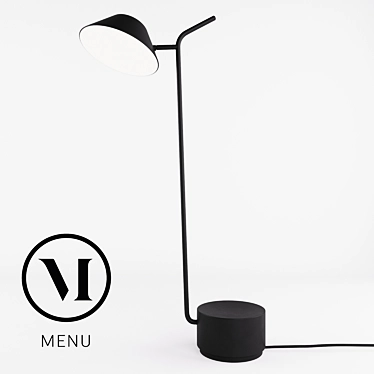 Elevate Floor Lamp: 2 Sizes, 2 Materials 3D model image 1 