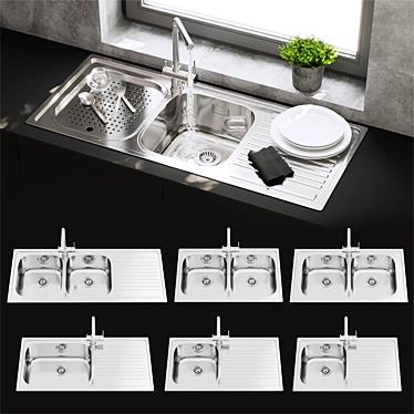 BARAZZA Kitchen Sink Set 3D model image 1 