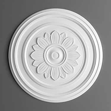 Elegant Ceiling Rose - Ø 53.5 cm 3D model image 1 