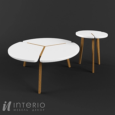 Interio-Mebel Stolik St 2_0: Modern, Functional Coffee Tables 3D model image 1 