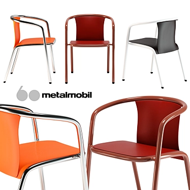 Elegant Fusion: Maré Armchair 3D model image 1 