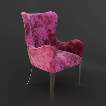 Sleek James-F Armchair: Ultimate Comfort 3D model image 1 