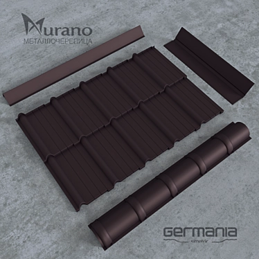 Metal Murano Roofing - 1mm Thickness 3D model image 1 