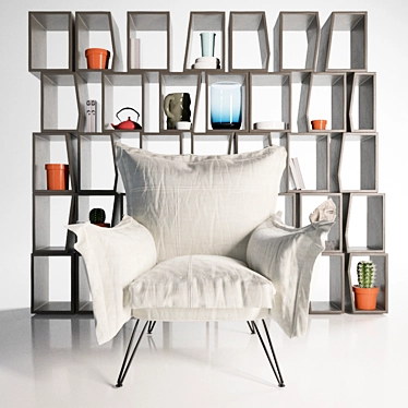 Moroso Cloudscape Chair, Terreria bookcase